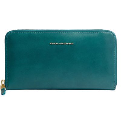 Кошелек женский Piquadro Blue Square синий петроль Кошелек женский Piquadro Blue Square синий петроль