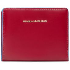 Кошелек женский Piquadro Blue Square красный Кошелек женский Piquadro Blue Square красный