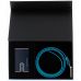 Мужской подарочный набор Piquadro Blue Square из ремня и чехла для кредитных карт синего цвета