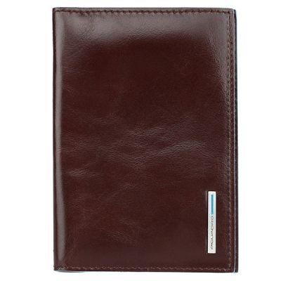Обложка для паспорта Piquadro Blue Square коричневая