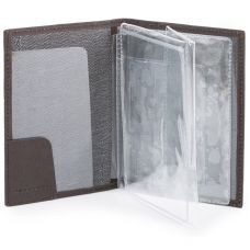 Обложка для документов Piquadro Black Square коричневая