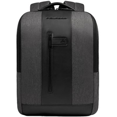 Рюкзак мужской Piquadro Brief2 серый/черный Рюкзак мужской Piquadro Brief2 серый/черный