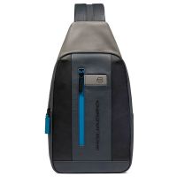 Рюкзак слинг мужской Piquadro Urban черный/серый