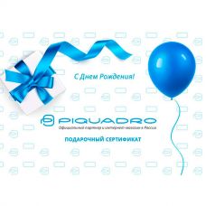 Поздравительный кардхолдер "С Днём Рождения!" для подарочного сертификата Piquadro