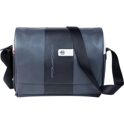 Сумка-мессенджер Piquadro Urban серая/черная Сумка-мессенджер Piquadro Urban серая/черная